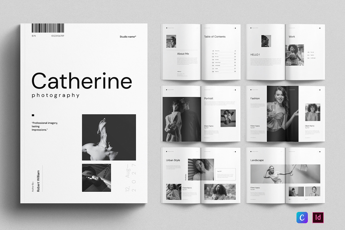 Photography Portfolio Template, a Brochure Template by E-Type (Photo 1 of 7)