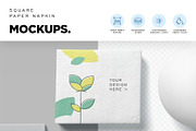 Paper Napkin Mockup, a Household Mockup by megostudi0 (Thumbnail 4 of 6)
