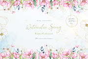 Watercolor Spring Frames collection, a Graphic by Tatiana Troian (Thumbnail 1 of 4)