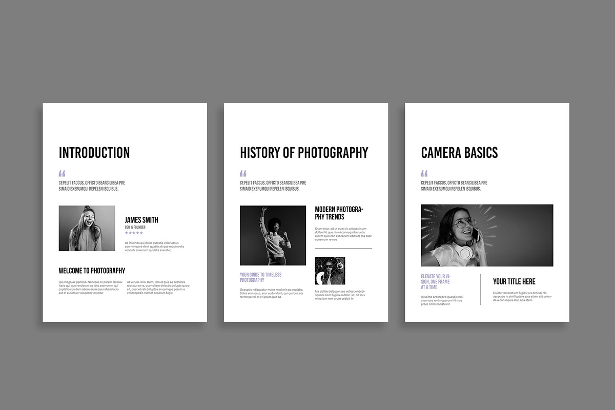 Modern Photography Guide EBook, an UI Kit Template by MightyDesign (Photo 3 of 10)