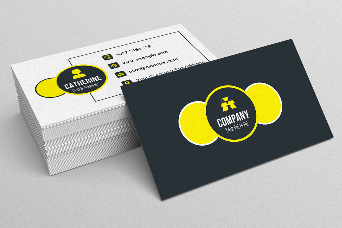 Business Card Template Layout, a Business Card Template by MightyDesign (Photo 2 of 6)
