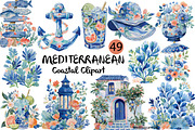 Mediterranean Coastal Clipart Png Se, an Illustration by Daily.Designs (Thumbnail 1 of 3)