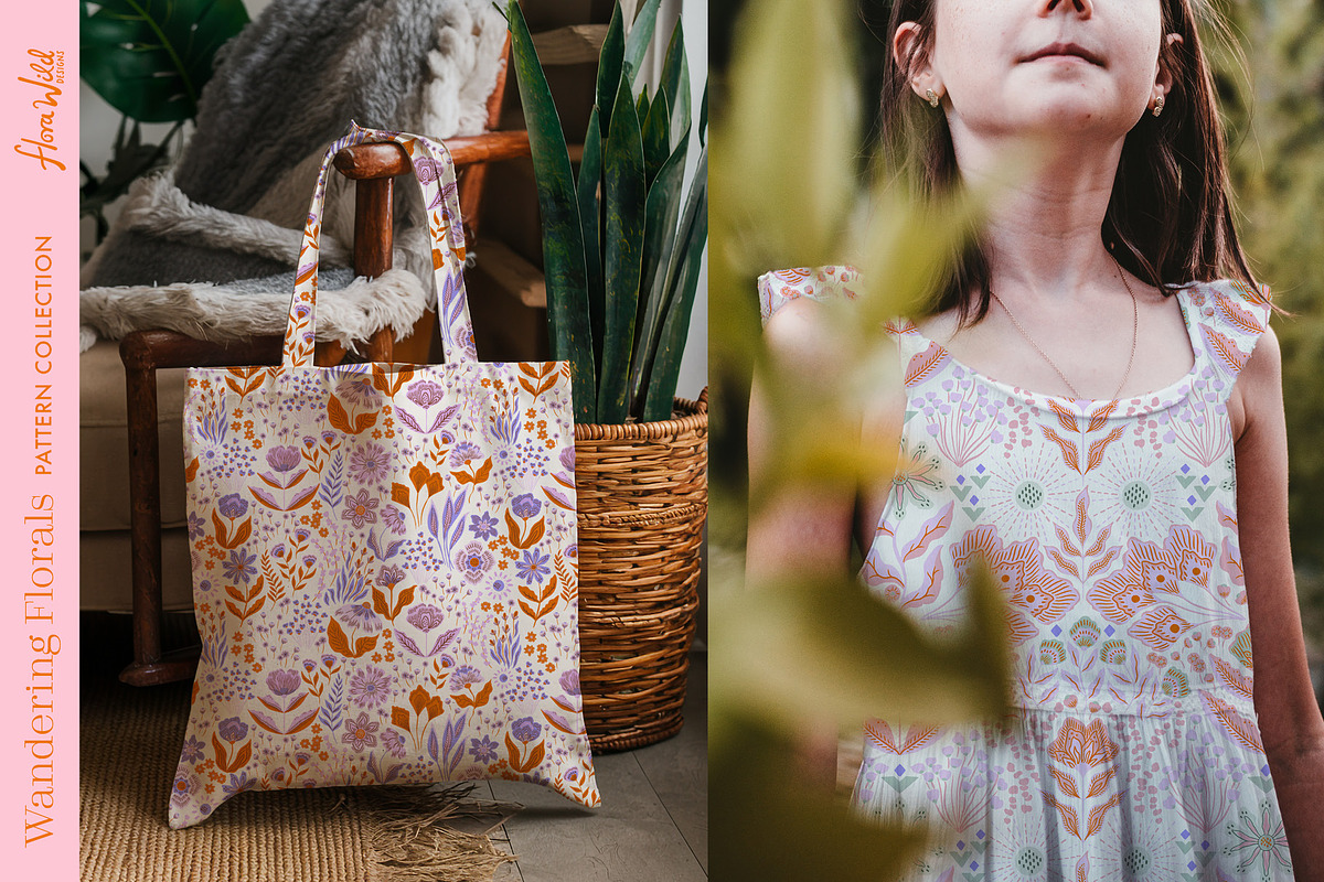 Wandering Bohemian Folk Florals, a Pattern Graphic by Flora Wild Designs (Photo 5 of 10)