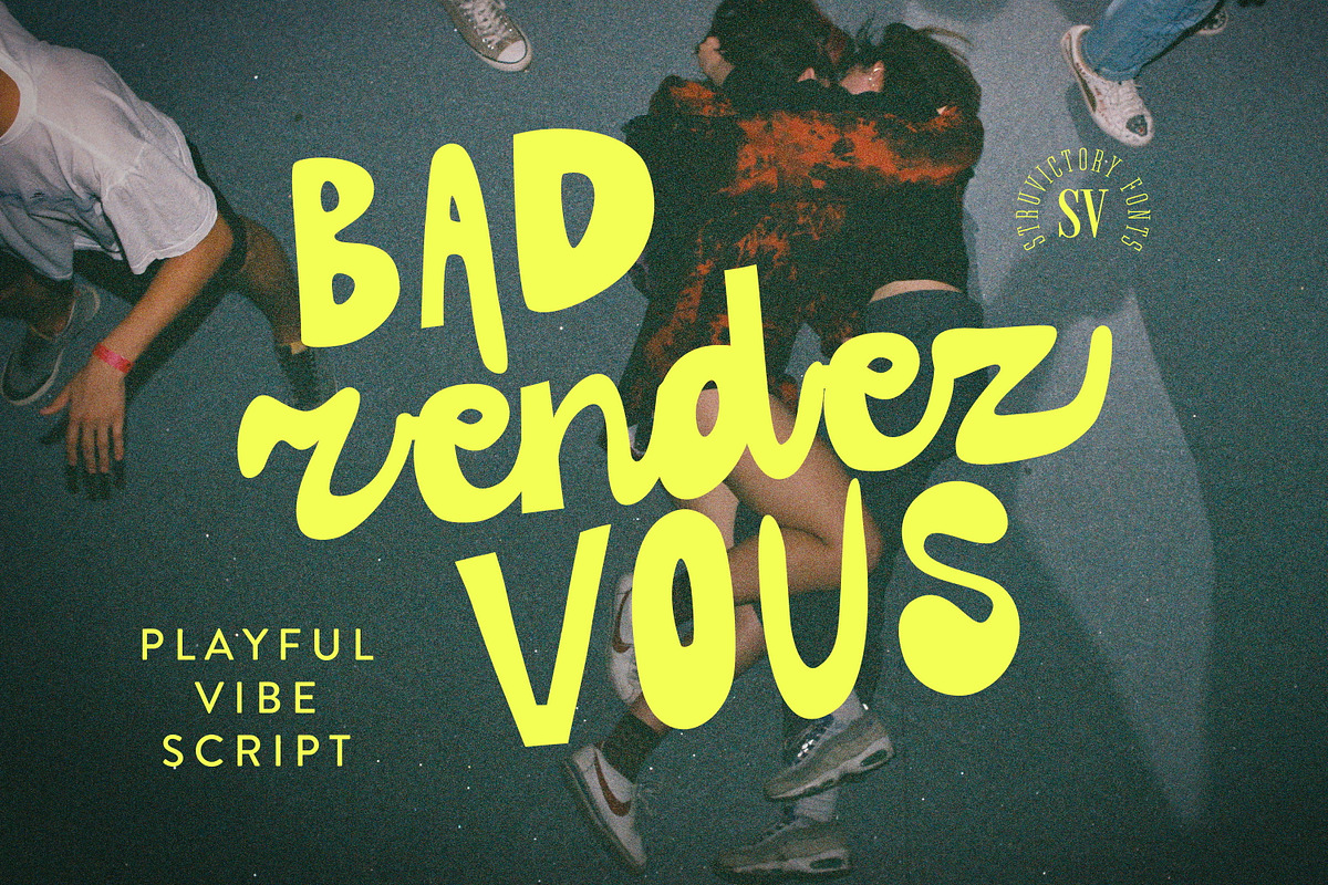 Best-sellers Vibe Fonts Bundle, a Script Font by Struvictory.art (Photo 2 of 18)