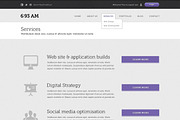 6:93 AM Website Template, a Websites & App Template by vogelsteinshop (Thumbnail 3 of 5)