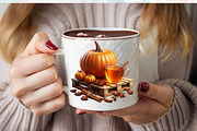 Watercolor Autumn Pumpkin Clipart Bu, an Illustration by SVGArt (Thumbnail 7 of 8)