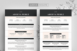 Modern Resume Template Perez