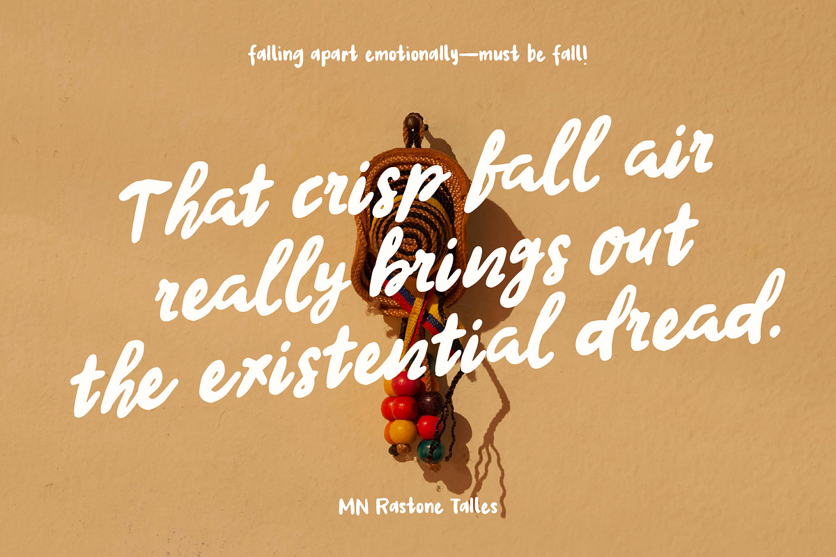 MN Rastone Talles - Font Duo, a Handwritten Font by Mantra Naga (Photo 4 of 17)