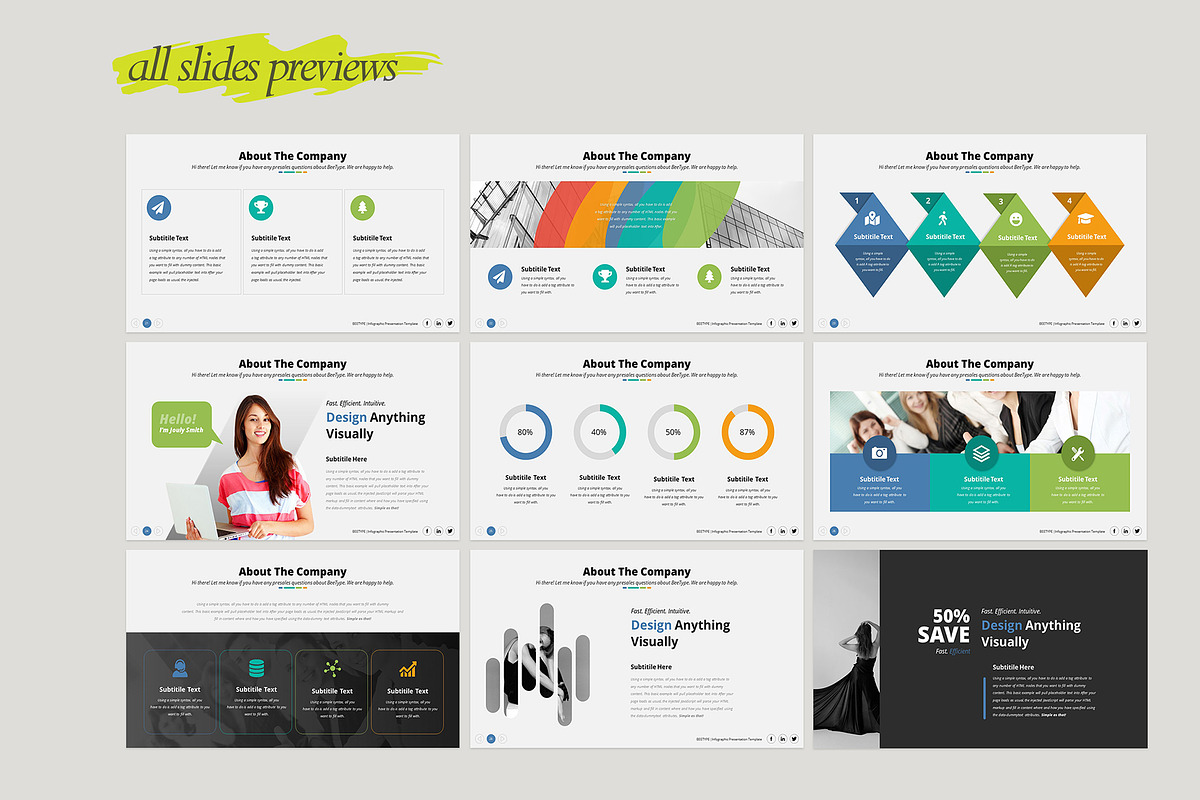 Bee-Type Corporate PowerPoint, a Presentation Template by WhiteGraphic (Photo 7 of 28)