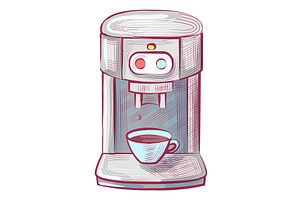 Coffee Machine, Hot Drink Brew