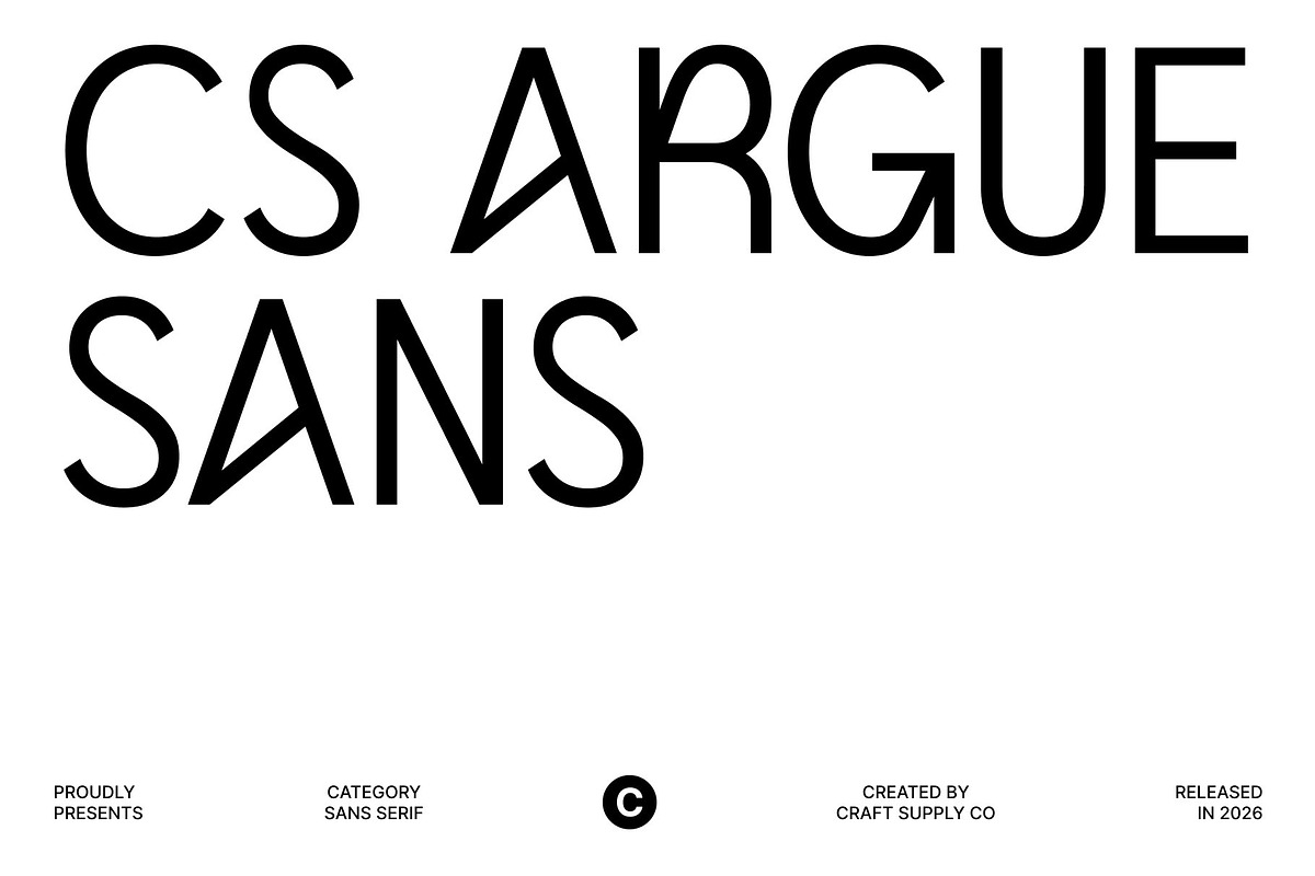 CS Argue – Modern Sans Serif, a Sans Serif Font by Craft Supply Co. (Photo 1 of 8)