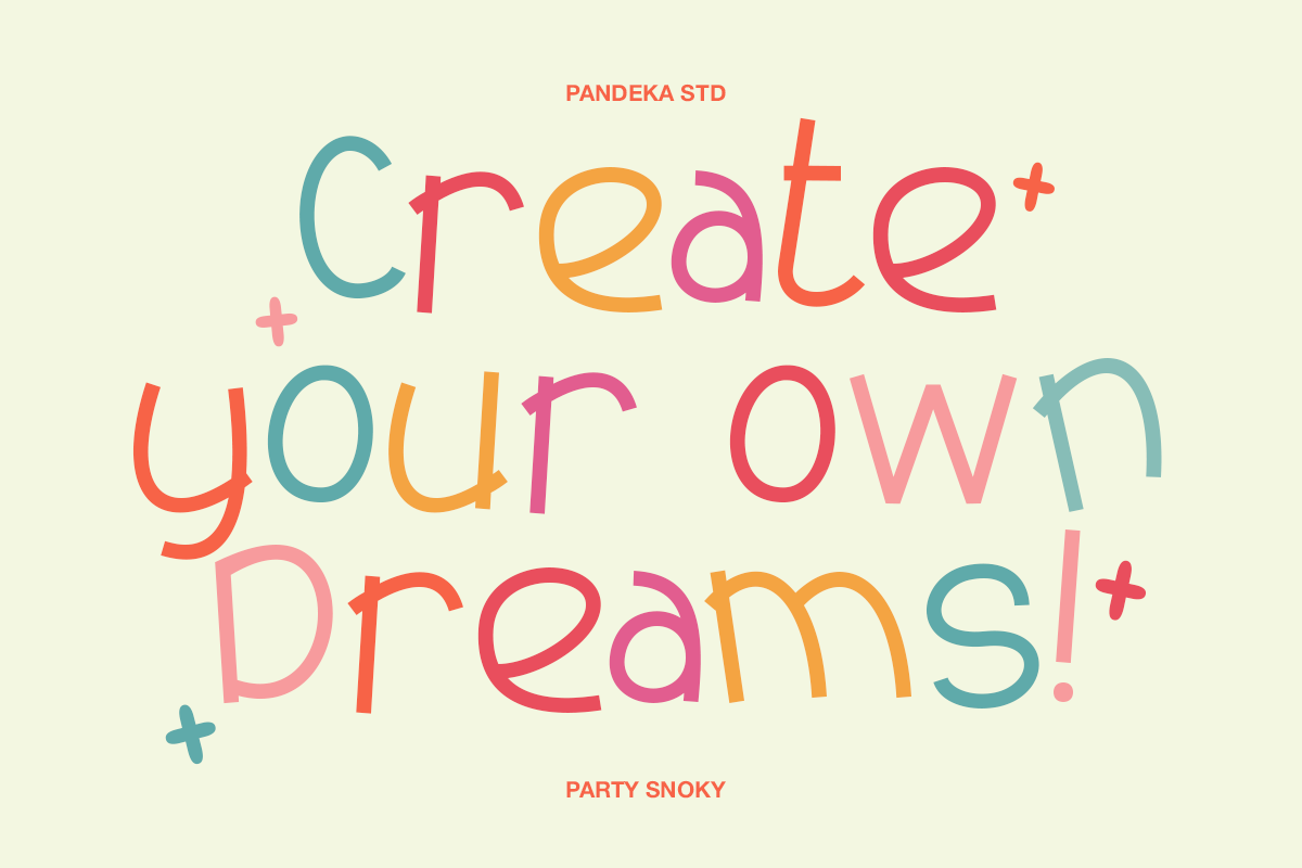 Party Snoky - Playful Display Font, a Handwritten Font by Pandeka Studio (Photo 3 of 9)