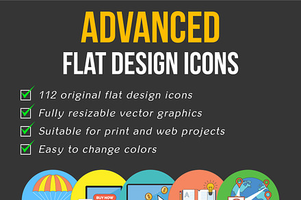 112 Advanced Flat design Concepts