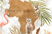 DELICATE AFRICA Watercolor, an Object Graphic by Cat In Colour (Thumbnail 1 of 12)