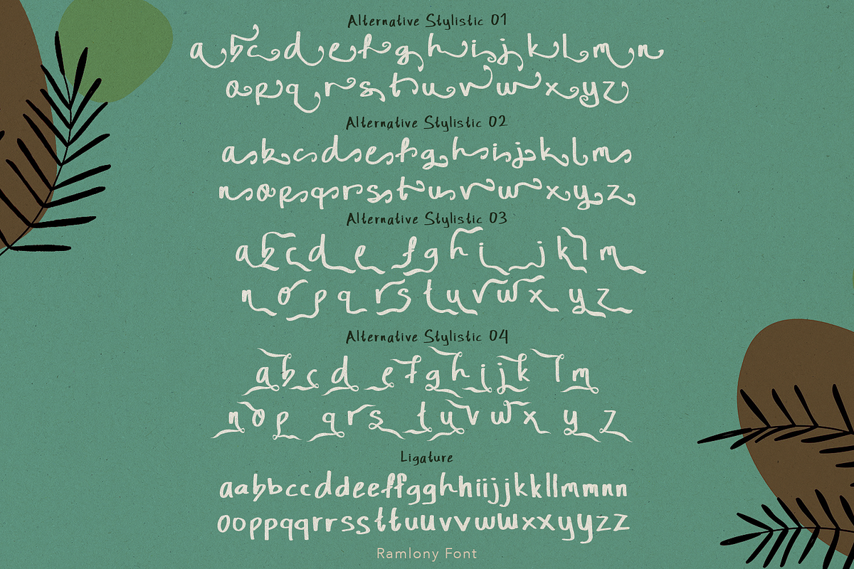 Ramlony Font Duo, a Font by madeDeduk (Photo 9 of 11)