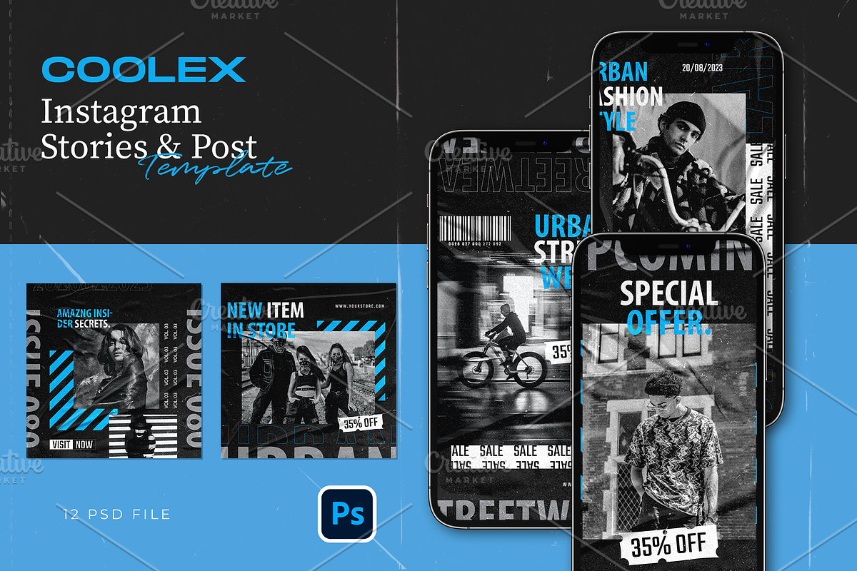 Hype Instagram Template - Coolexz, a Social Media Template by Gibcreat (Photo 1 of 4)