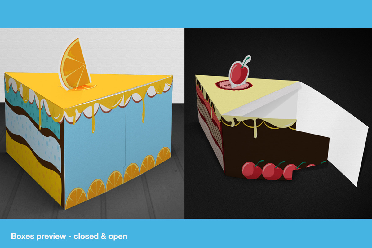 Gift Box Packaging Cake Template, a Templates & Theme by Graphicdome (Photo 5 of 5)