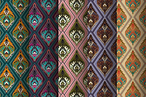5 Vintage Patterns, a Pattern Graphic by Sunny_Lion