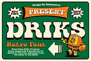 Driks - Serif Retro Font, a Serif Font by MaikoHatta (Thumbnail 1 of 7)