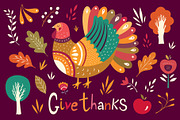 Thanksgiving day, a Decorative Illustration by MoleskoStudio (Thumbnail 1 of 7)