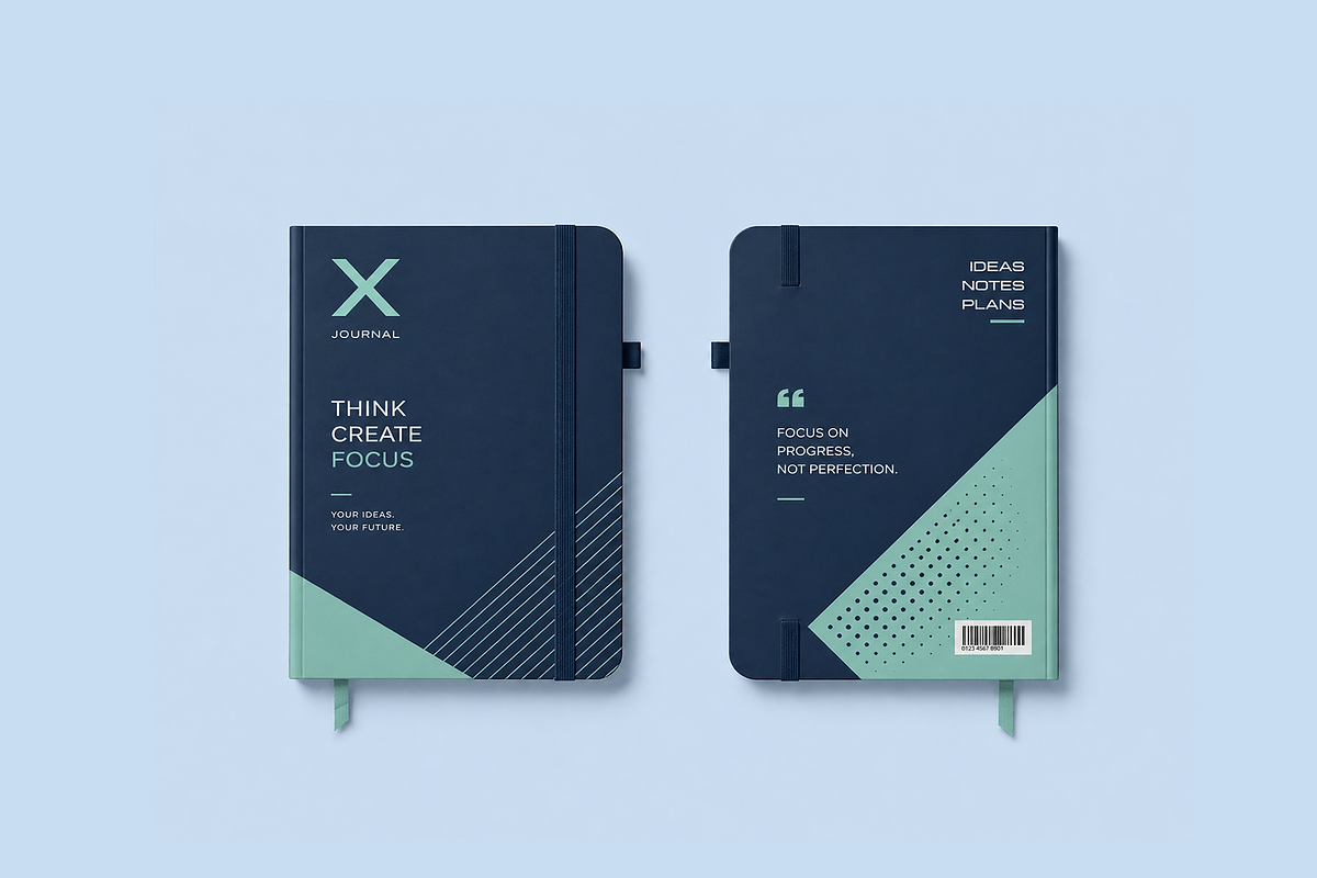 Notebook Mockup, a Product Mockup by Custom.scene (Photo 2 of 3)