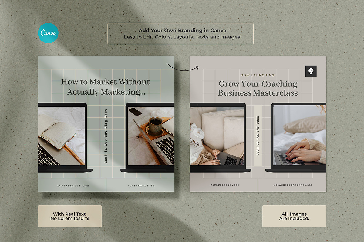 Elegant Coaching Social Media Kit, a Social Media Template by AndrewPixel (Photo 4 of 31)