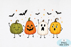Cute Halloween Pumpkin PNG, a Seasonal Illustration by Daily.Designs