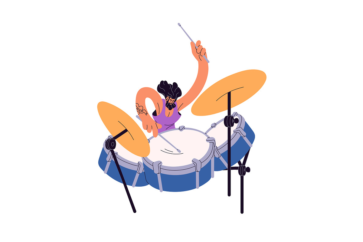 Rock concert posters, musicians set, a Person Illustration by PaperTrident (Photo 4 of 9)