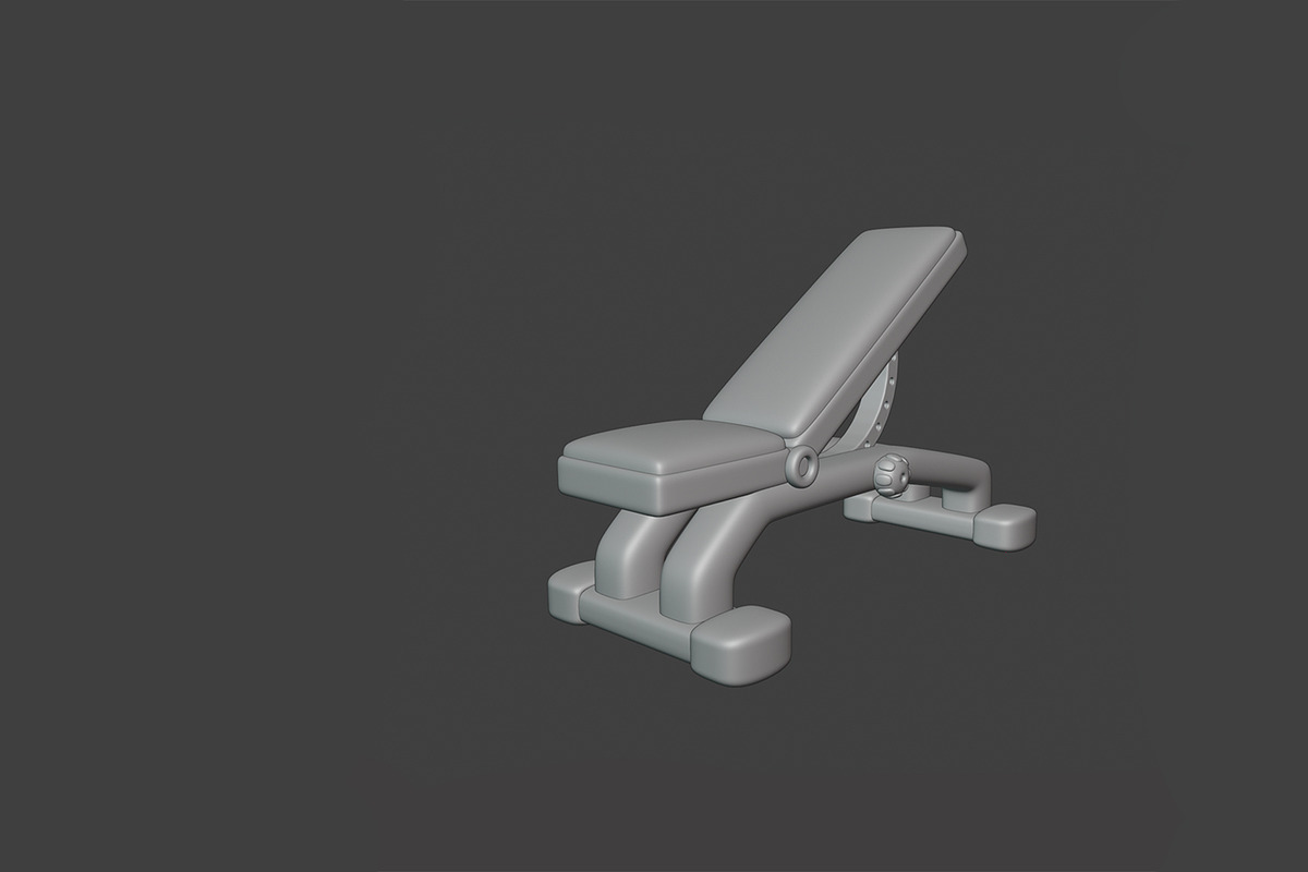 Stylized Gym and Fitness Set, an Object 3D Model by Artem Varnitsin (Photo 7 of 23)