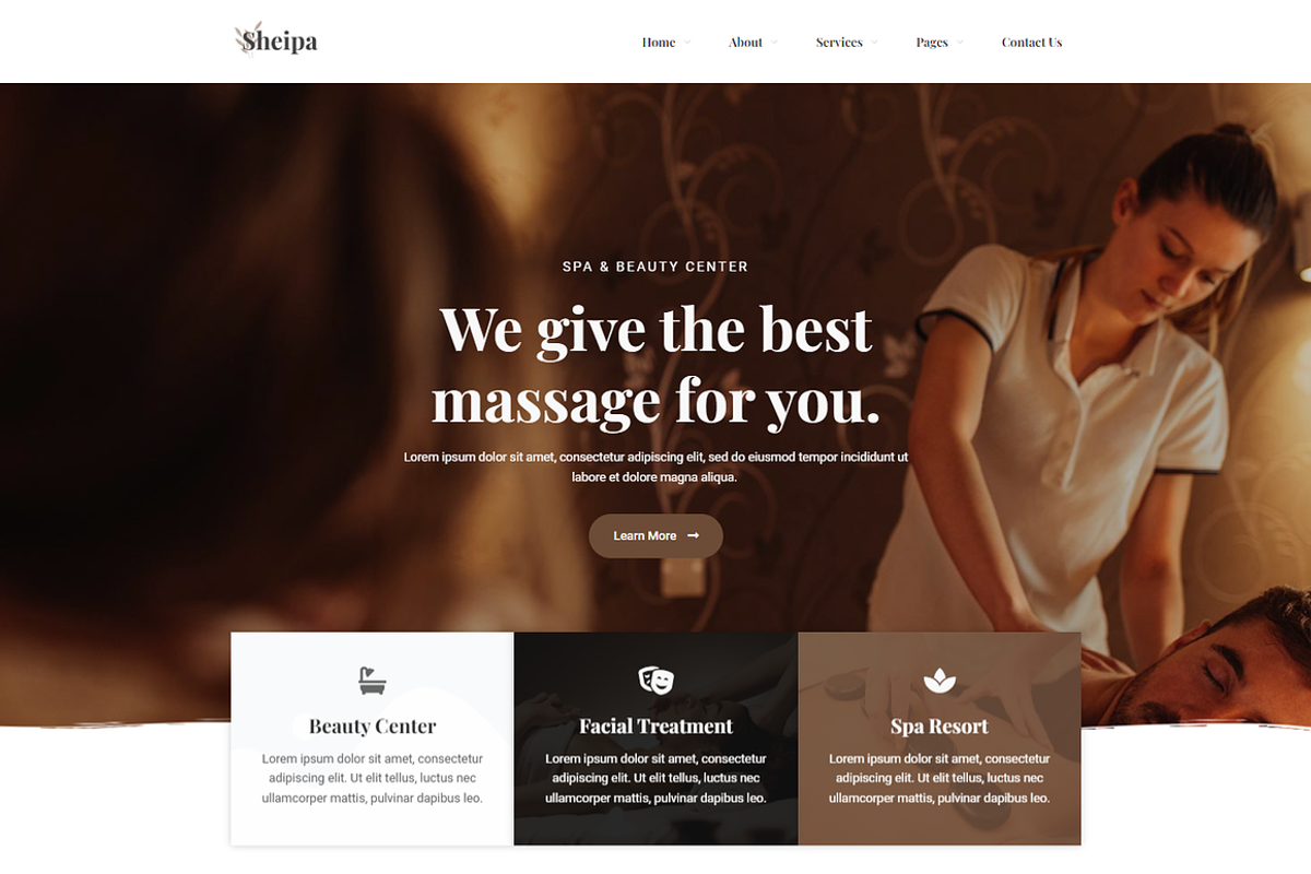 Spa & Beauty Elementor Template Kit, a Landing Page Template by Shasha (Photo 2 of 7)