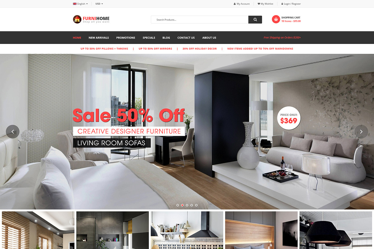 FurniHome - Furniture Store Theme, a WordPress Template by WPThemeGo (Photo 2 of 3)