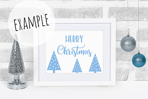 Horizontal Winter Frame Mockup