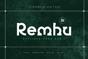 Remhu, a Sans Serif Font by twinstd (Thumbnail 1 of 15)