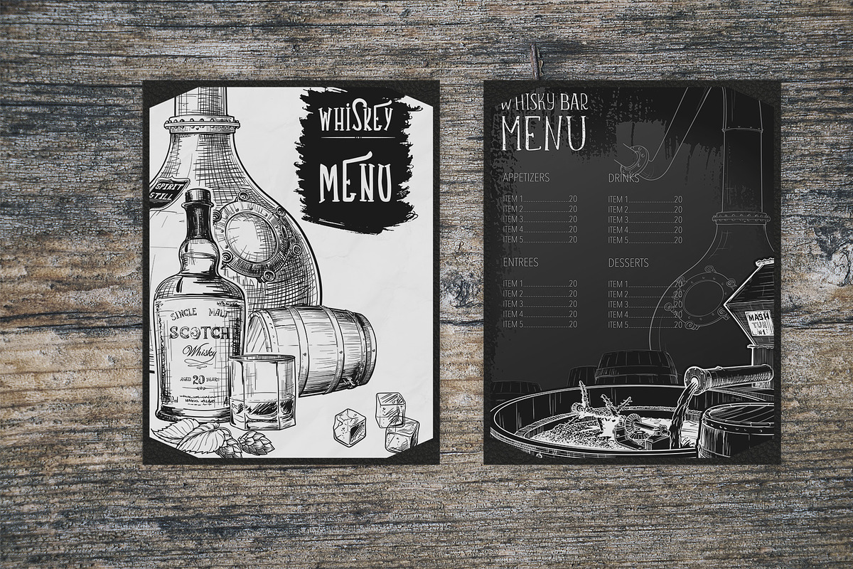 Whiskey Stuff, a Food Illustration by AntonPix Studio (Photo 2 of 9)