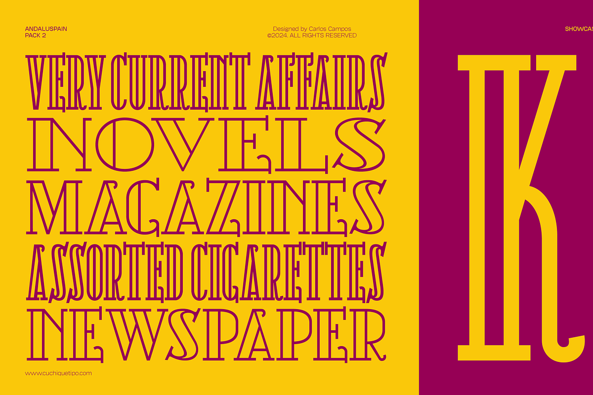 Andaluspain II, a Serif Font by Cuchi, qué Tipo! Foundry (Photo 8 of 12)