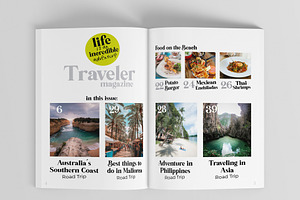 Traveler Magazine Indesign Template