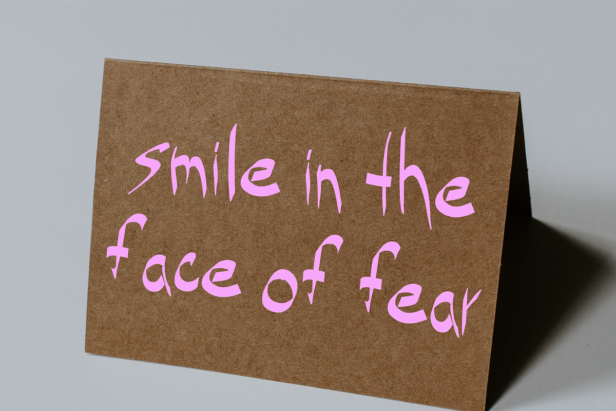 Faux Angst Font, a Handwritten Font by noonsun (Photo 4 of 6)