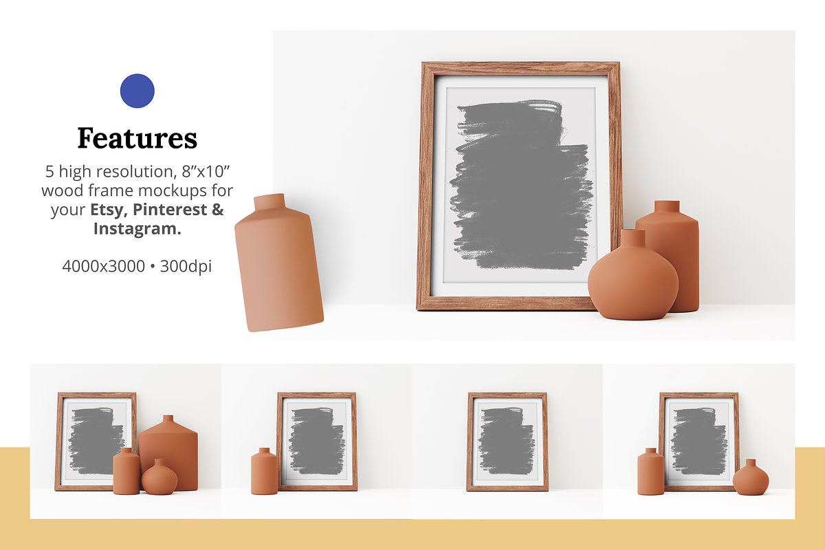Summer Wood Frame Mockups, a Print Template by urgent studio (Photo 2 of 5)