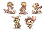 Quirky Easter Chicken Clipart, an Illustration by Dream Creation (Thumbnail 4 of 4)