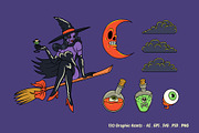 Halloween Creepers Graphic Pack, an Illustration by The Isian (Thumbnail 4 of 17)