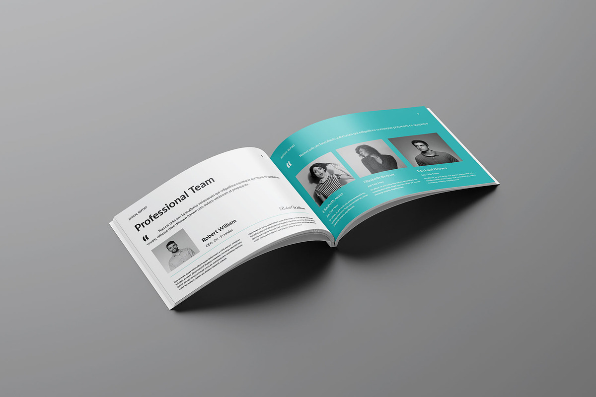 Annual Report Landscape Layout, a Brochure Template by Seeing-art (Photo 5 of 10)