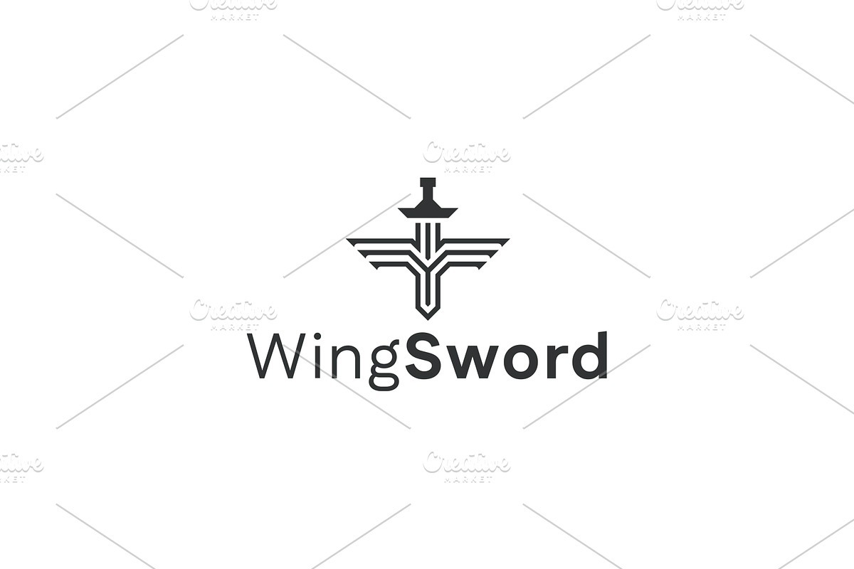 Wing Sword Logo Template, a Branding & Logo Template by Graplick (Photo 6 of 7)