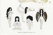 Celestial Woman Collection EPS JPG, an Illustration by Pixejoo (Thumbnail 7 of 13)