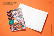 Halloween White Mummy Card Template, a Card Template by creatsy5 (Thumbnail 3 of 5)