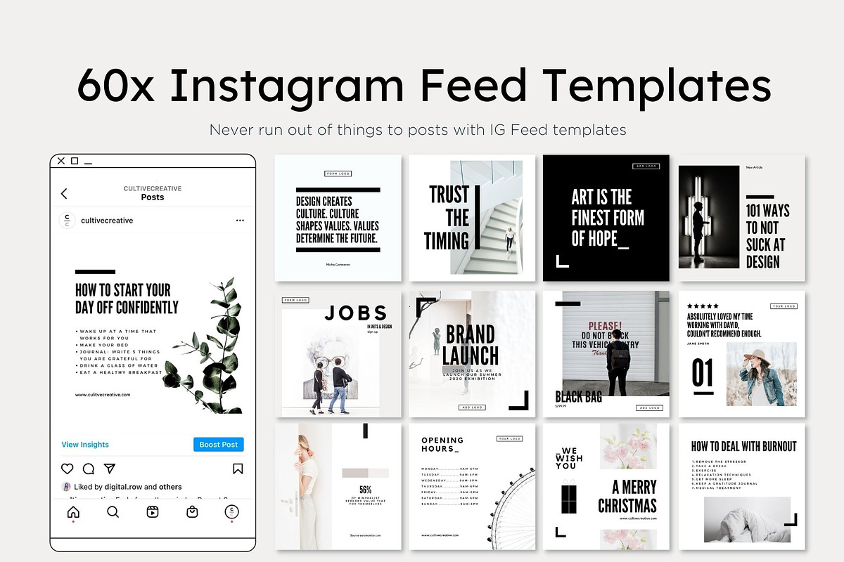 Minimalist Complete Brand Pack, a Social Media Template by Cultive Creative (Photo 4 of 11)