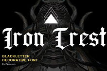 IronCrest - A Blackletter Font