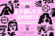 FOLK GODDESS | 212 BRANDING SHAPES, a Decorative Illustration by Favete Art (Thumbnail 1 of 22)