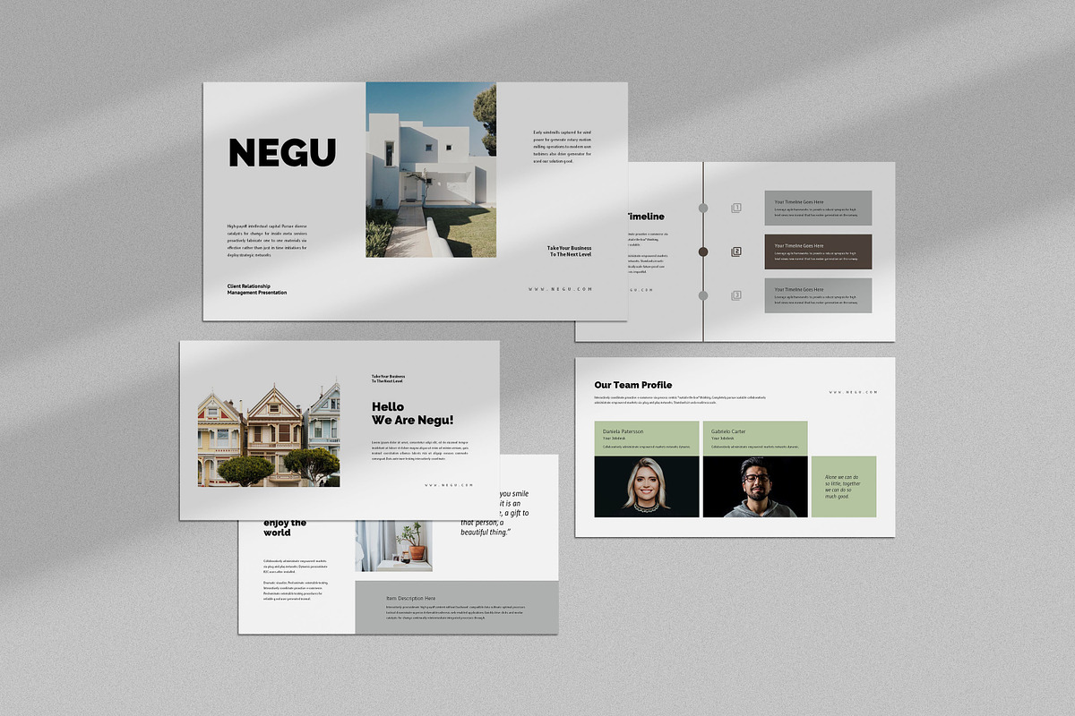 Negu : Real Estate Google Slides, a Presentation Template by Punkl Camp (Photo 1 of 9)