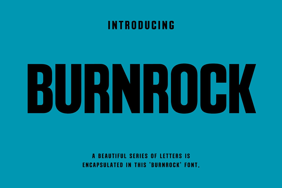 Burnrock - Modern Sans Typeface, a Sans Serif Font by Font Kingdom (Photo 1 of 5)
