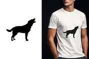Dog Silhouette Different Pose Set, an Animal Illustration by Unique Design Team (Thumbnail 4 of 5)